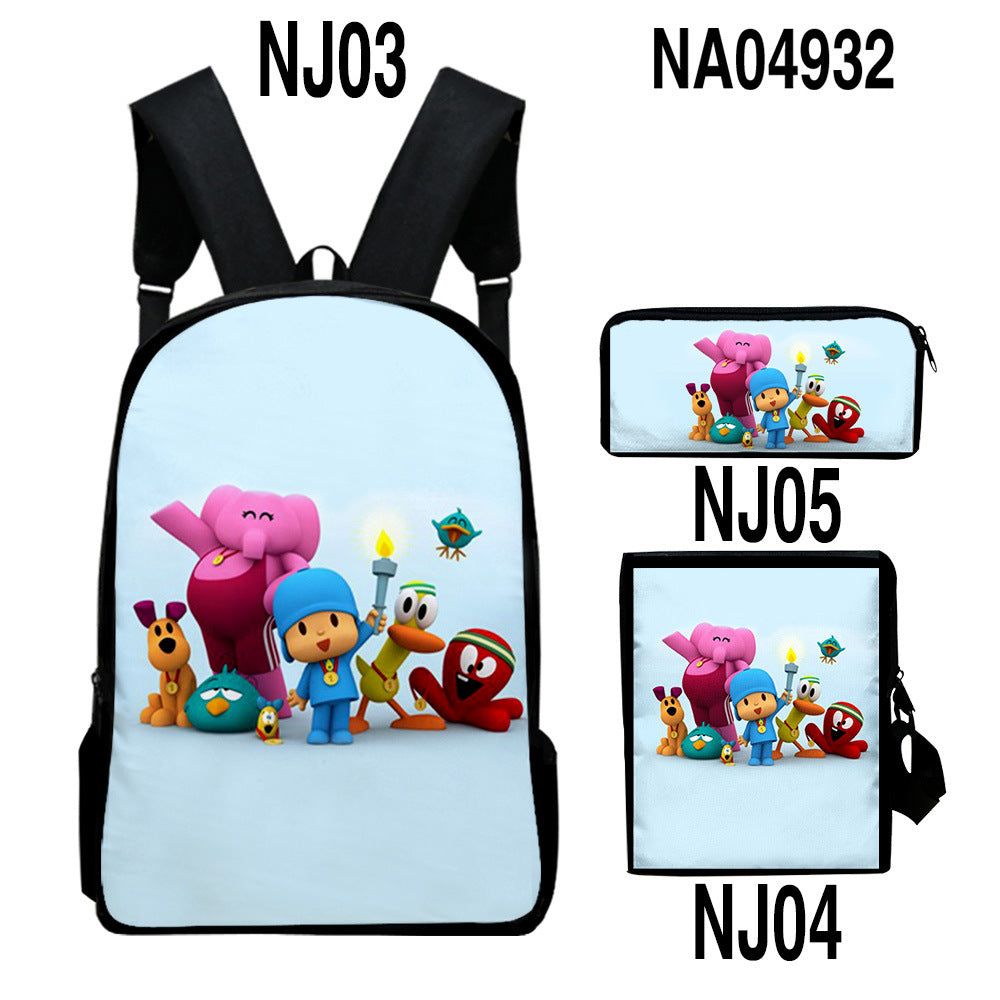 Digital Color Printing Bag Trendy Backpack Set