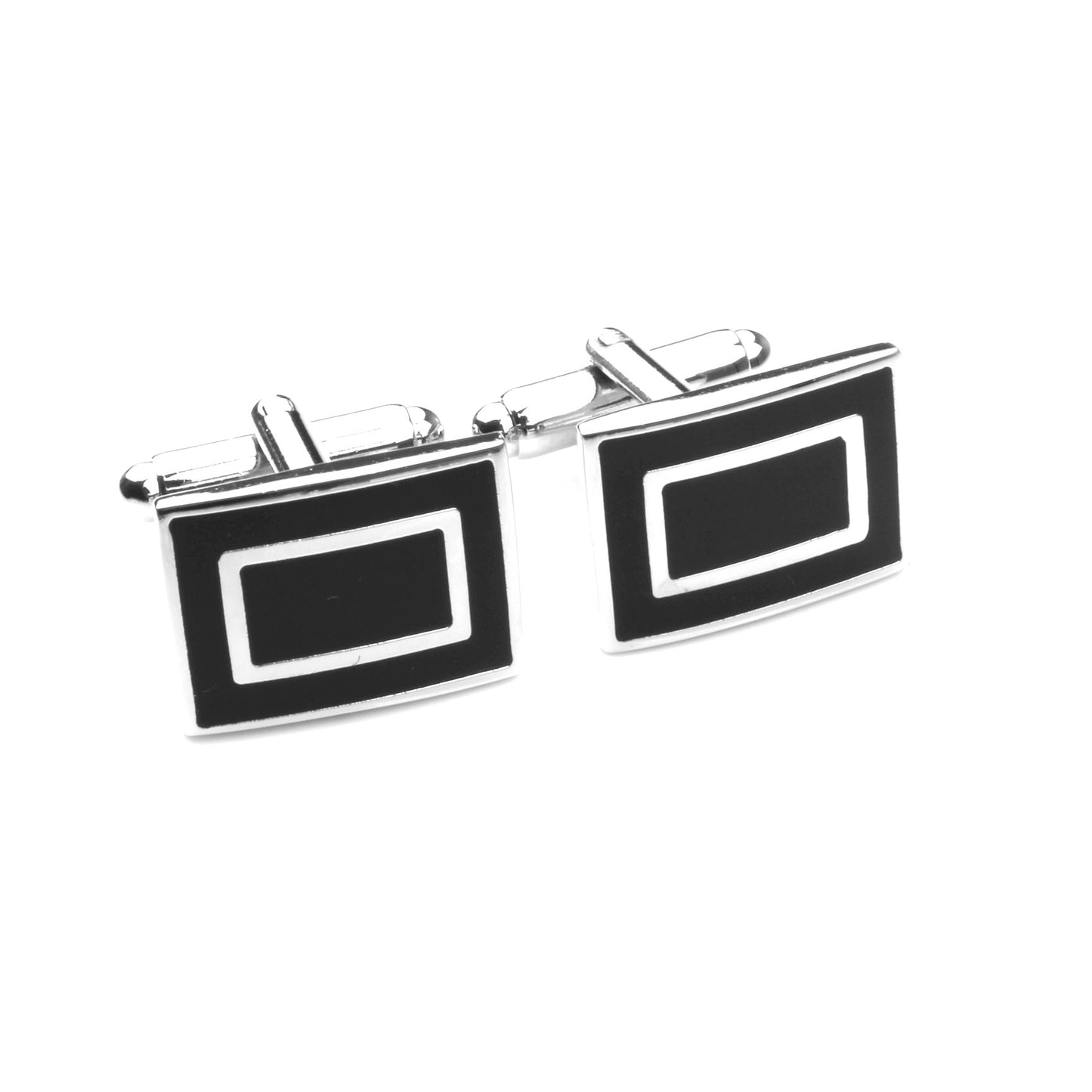 Men's Business Formal Enamel Tie Clip Set Cufflink Set