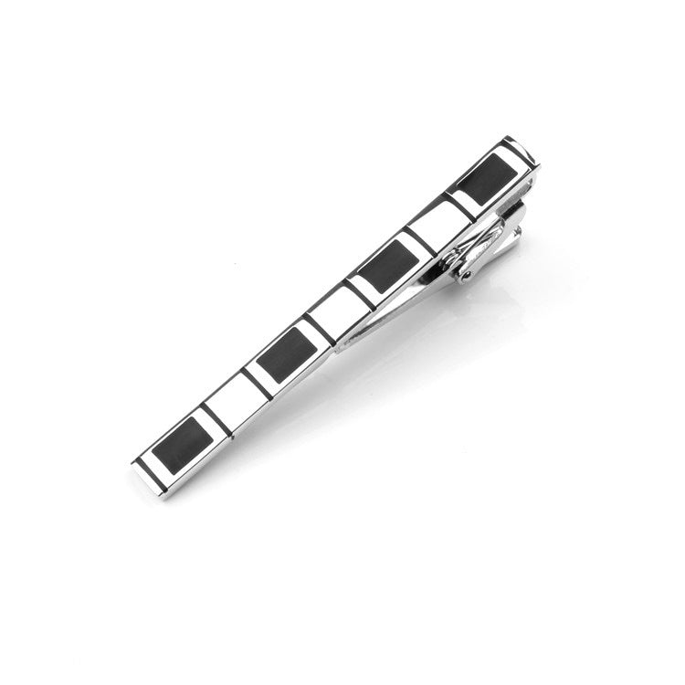 Men's Business Formal Enamel Tie Clip Set Cufflink Set