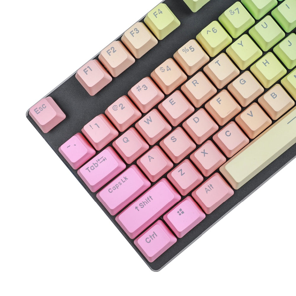 Rainbow Blue Enchantress Big Carbon 109-Key Mechanical KKeyboard Keycap