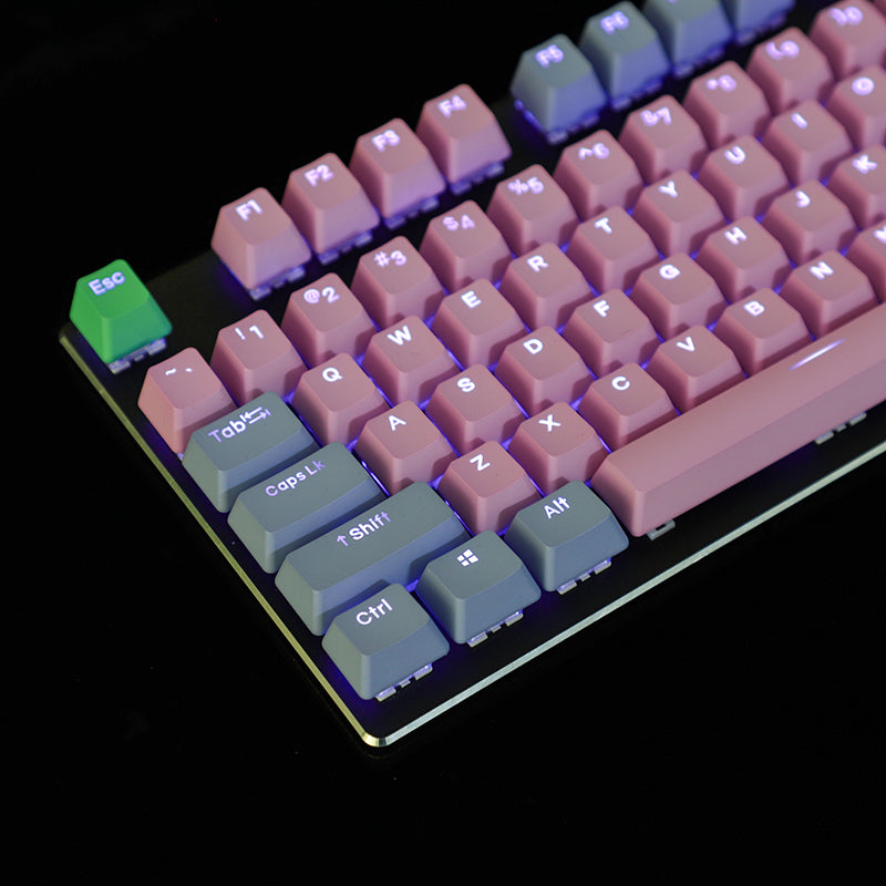 Rainbow Blue Enchantress Big Carbon 109-Key Mechanical KKeyboard Keycap