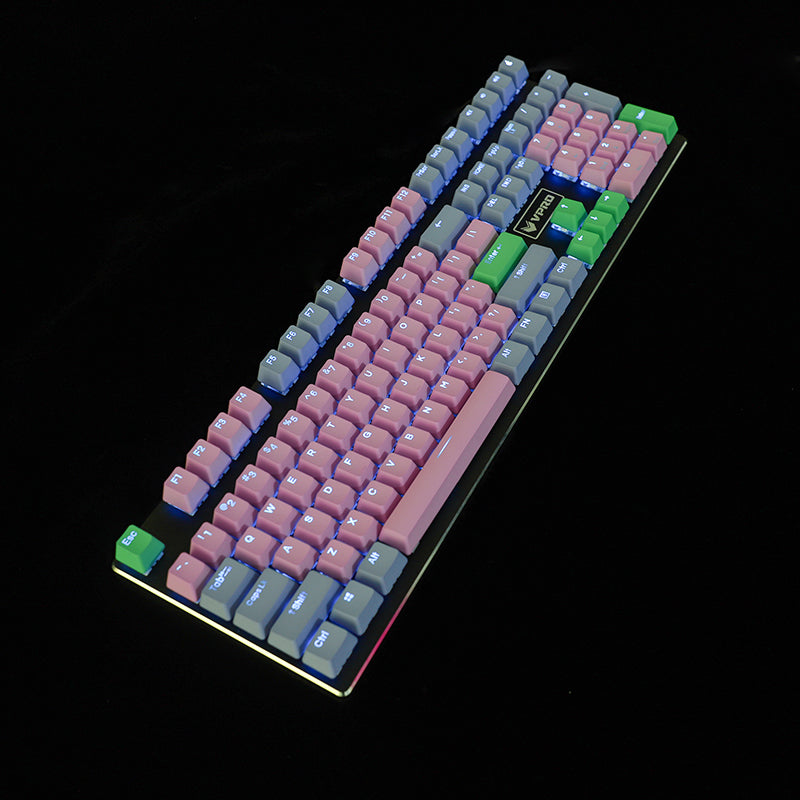 Rainbow Blue Enchantress Big Carbon 109-Key Mechanical KKeyboard Keycap