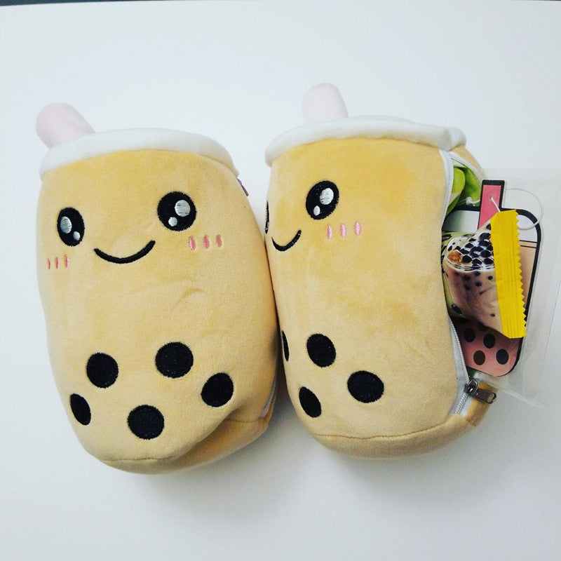 Cute And Cute Turn Over Milk Tea Cup Doll Pillow Plush Toy