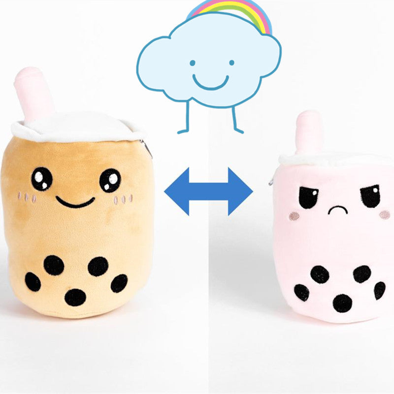 Cute And Cute Turn Over Milk Tea Cup Doll Pillow Plush Toy