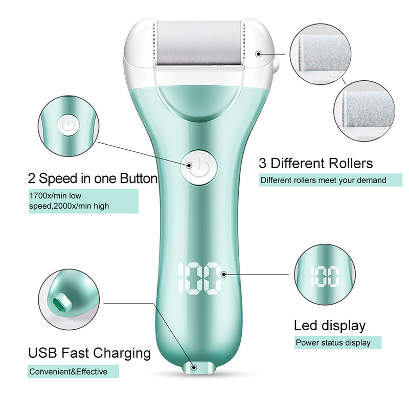 Charged Electric Foot File For Heels Grinding Pedicure