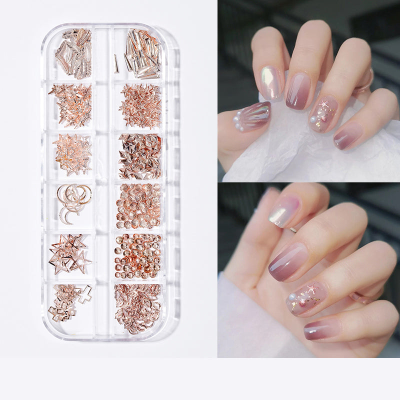 Pearl Butterfly Nail Patch Nail Art Jewelry Set