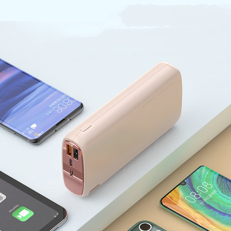 Macaron Mobile Power Bank With 20000 Mah High-Capacity Mobile Phone Charging Bank