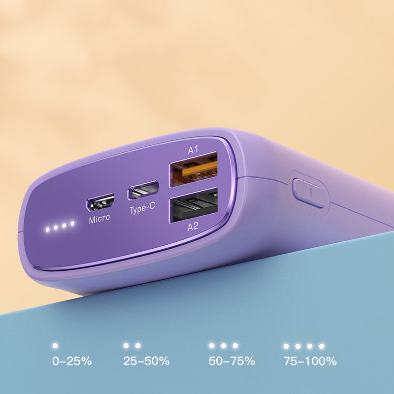 Macaron Mobile Power Bank With 20000 Mah High-Capacity Mobile Phone Charging Bank