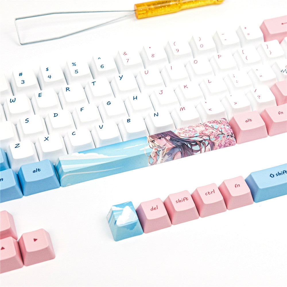 PBT Sublimation Keycap Cartoon Animation Compatible With GK61