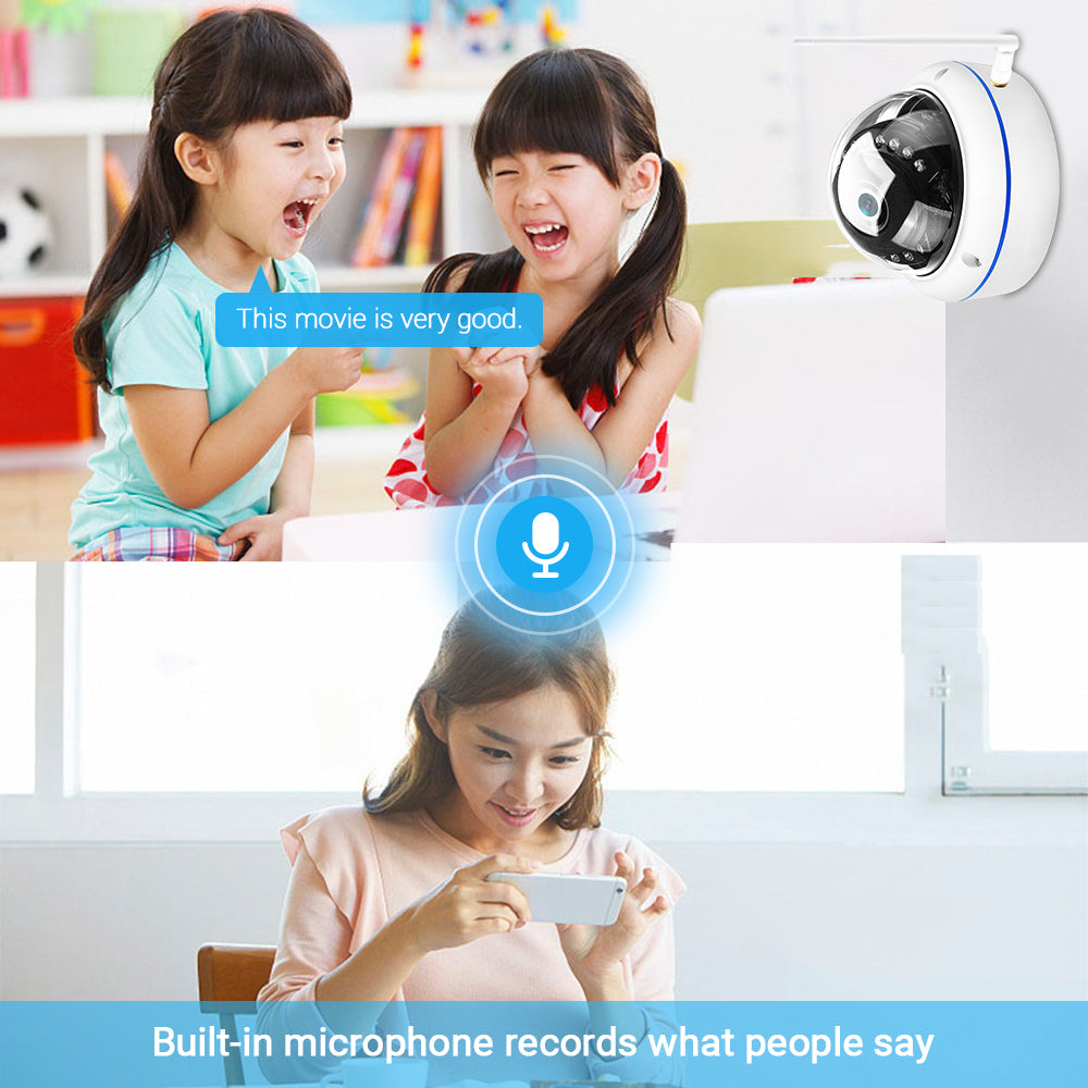 Network Card Wireless Wifi Monitoring 5Mp Home Wireless Ap Hotspot Mobile Phone Monitoring Dome Camera