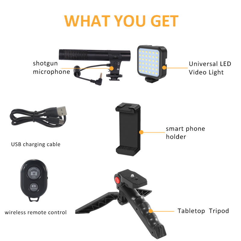 Compatible with Apple, Camera Accessories With Desktop Tripod Light