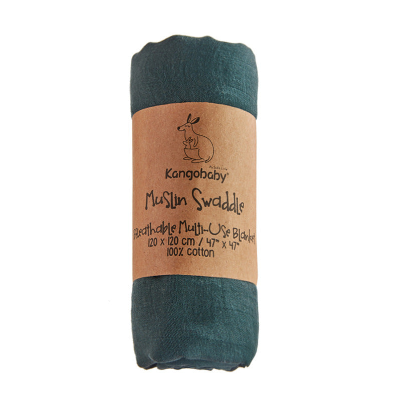 Cotton Retro Solid Color Muslim Baby Wrapper