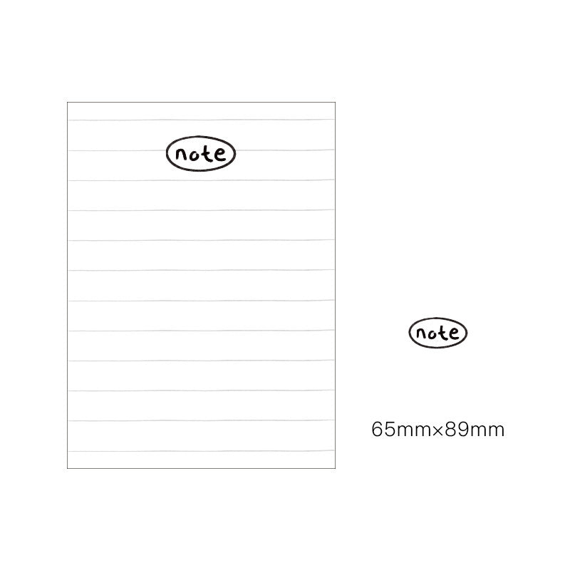 Memo Pad For Girls' Day Plan Memo Pad Tearable Post-It Notes