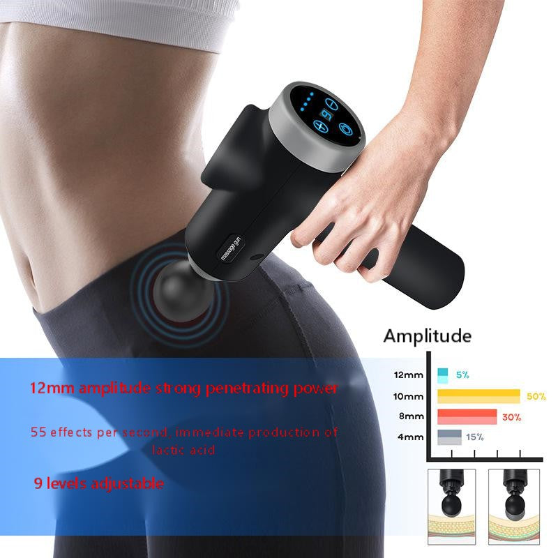 Fascial Gun Massage Gun Fitness Muscle Deep Relaxation Multifunctional Electric Smart Touch Screen Massager