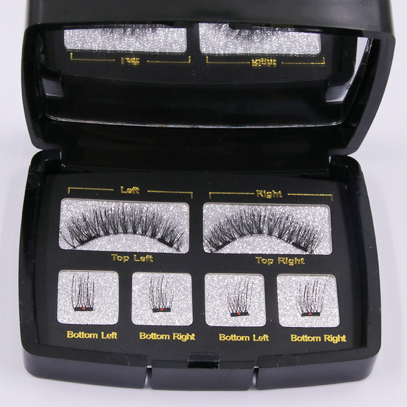 Magnetic False Eyelashes Acrylic Set Without Glue Sharpening