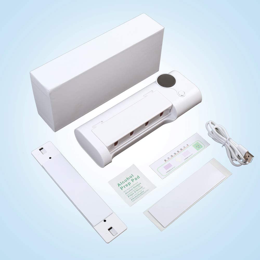 Toothbrush disinfector with UV light