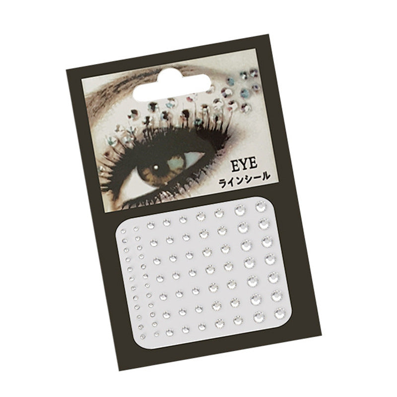 Tear Eye Makeup Stickers Eye Jewelry Tear Mole Patches Bright Water Glitter Diamond Glitter Sequins Childrens Show