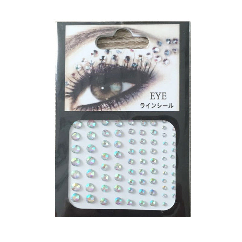 Tear Eye Makeup Stickers Eye Jewelry Tear Mole Patches Bright Water Glitter Diamond Glitter Sequins Childrens Show