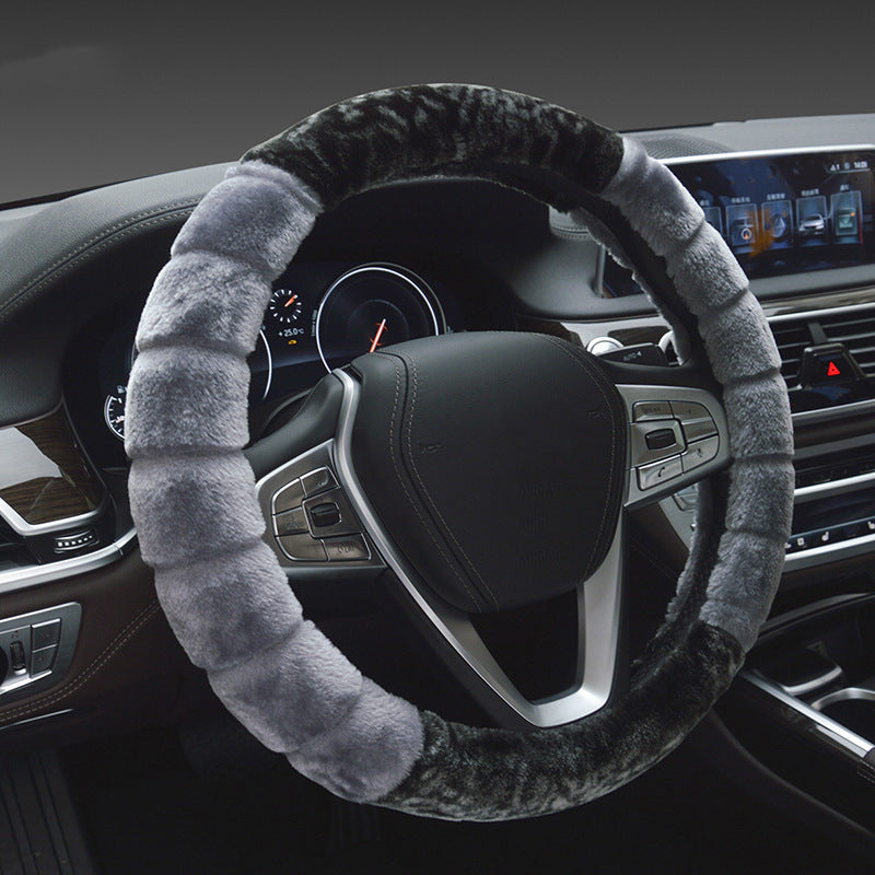 Short Plush Steering Handle Cover Non-slip And Warm Universal Steering Wheel Cover