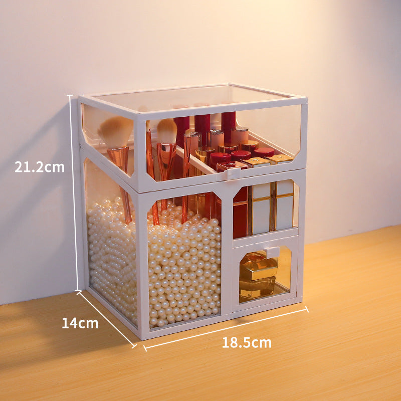 Dust-Proof Desktop With Cosmetic Storage Box