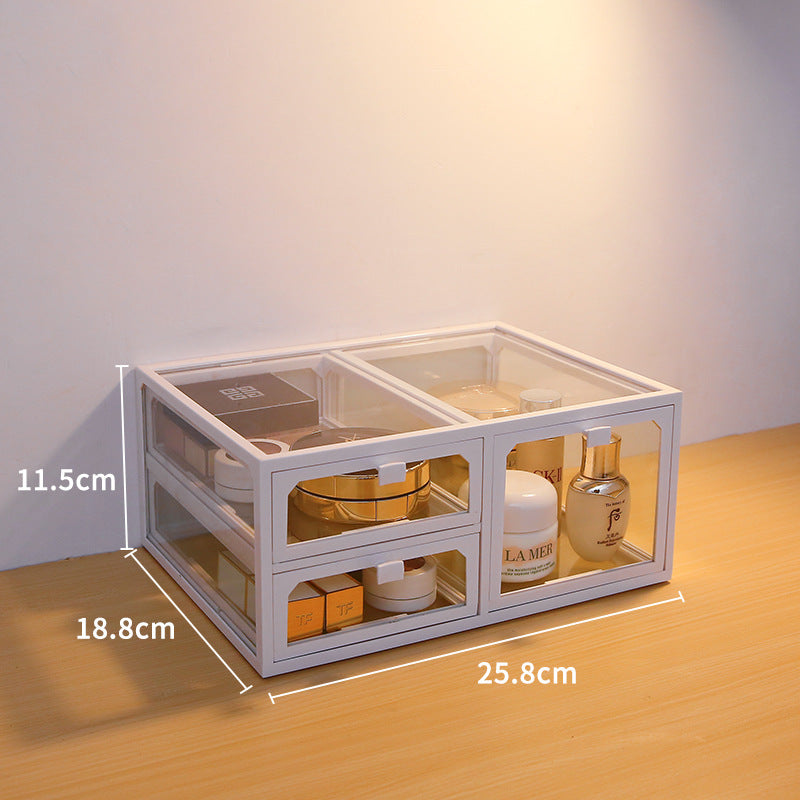 Dust-Proof Desktop With Cosmetic Storage Box