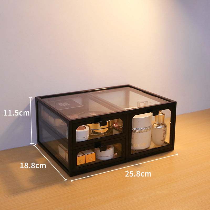 Dust-Proof Desktop With Cosmetic Storage Box