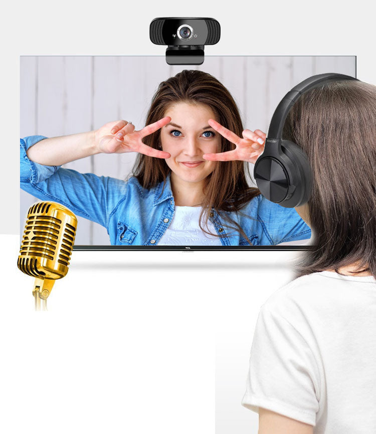 B3 Computer Network High-definition Video Live 1080P Free Brive Online Class Meeting With Microphone USB Camera