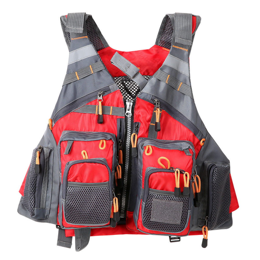 Fishing Outdoor Sport Flying Men Respiratory Jacket Safety Vest Survival Utility Vest