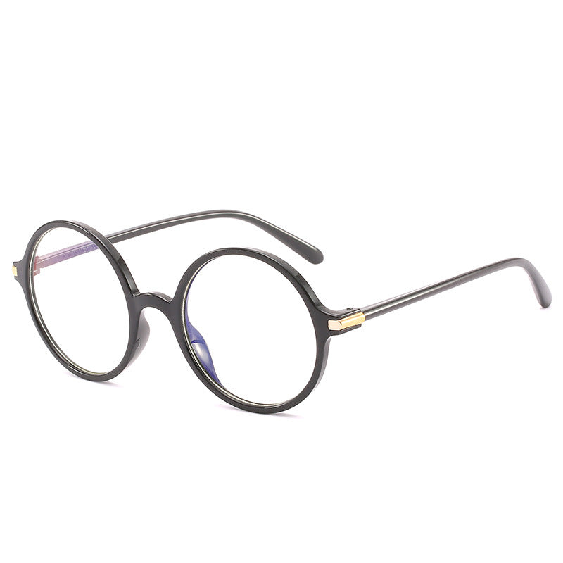 The New Transparent Frame Round Frame Glasses Students Can Be Equipped With Myopia Glasses Frame Retro Literary Glasses