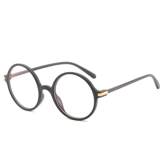 The New Transparent Frame Round Frame Glasses Students Can Be Equipped With Myopia Glasses Frame Retro Literary Glasses