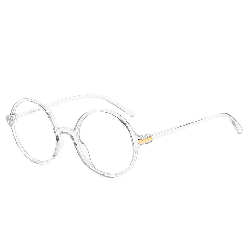 The New Transparent Frame Round Frame Glasses Students Can Be Equipped With Myopia Glasses Frame Retro Literary Glasses