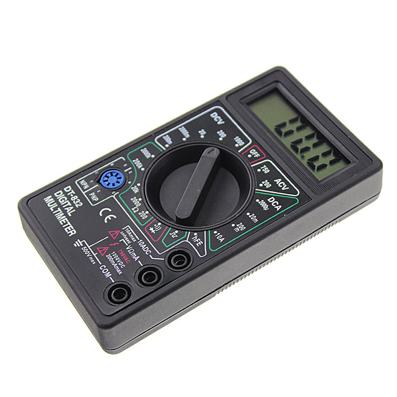 Professional DT832 Digital Multimeter LCD DC AC Voltmeter Am