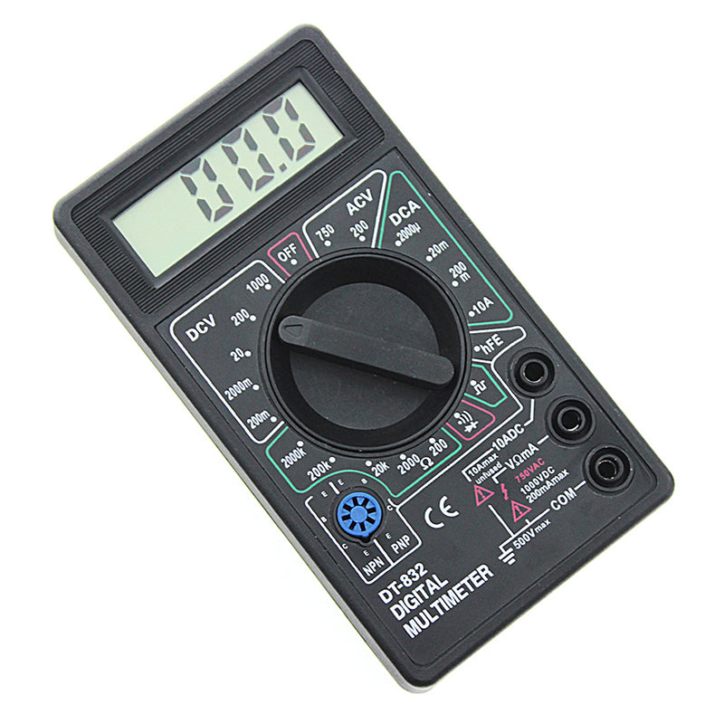 Professional DT832 Digital Multimeter LCD DC AC Voltmeter Am