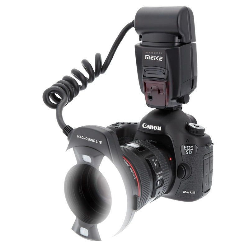 Meike MK-14EXT Ring Macro Flash Auto Metering TTL for Canon 5D4 SLR