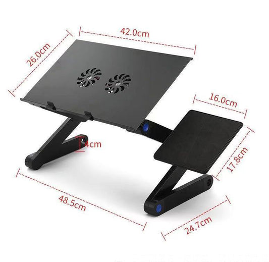 Folding Computer Desk Notebook Computer Stable With Double Fan