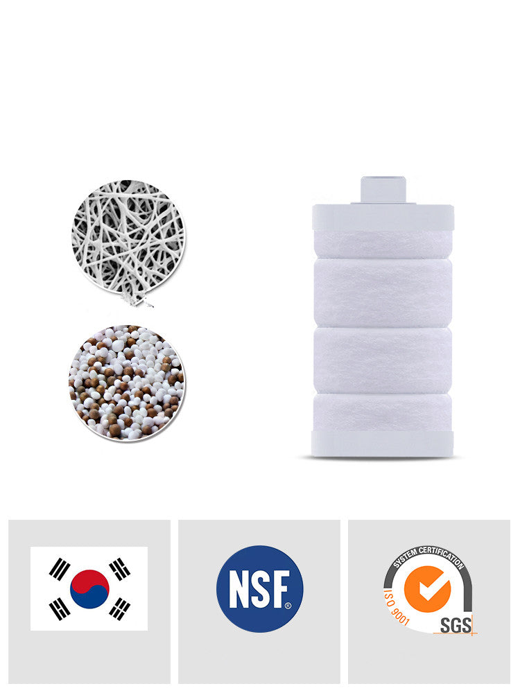 Shower Filter Tap Water Faucet Nozzle Household Bath Shower Dechlorination Filter Element