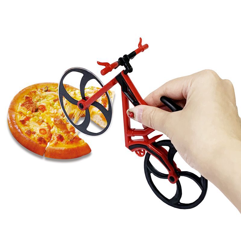 Color Boxed Stainless Steel Bicycle Pizza Cutter, Pizza Cutter, Cake Wheel, Fruit Cutter, Baking Tools