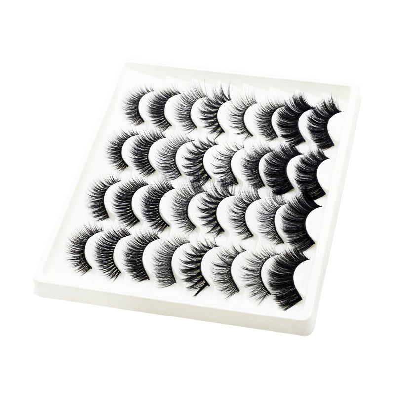 16 Pairs Of mixed False Eyelashes 3D Chemical Fiber Eyelashes Stage Costumes Are Natural And Comfortable