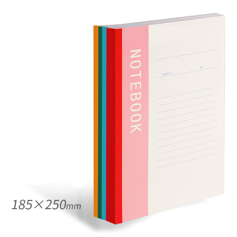 Notebook Simple College Students Use Notebook B5 Thickened A5 Diary Homework Exercise Book A4 Super Thick Business Work Record Office Supplies Stationery Soft Copy Wholesale