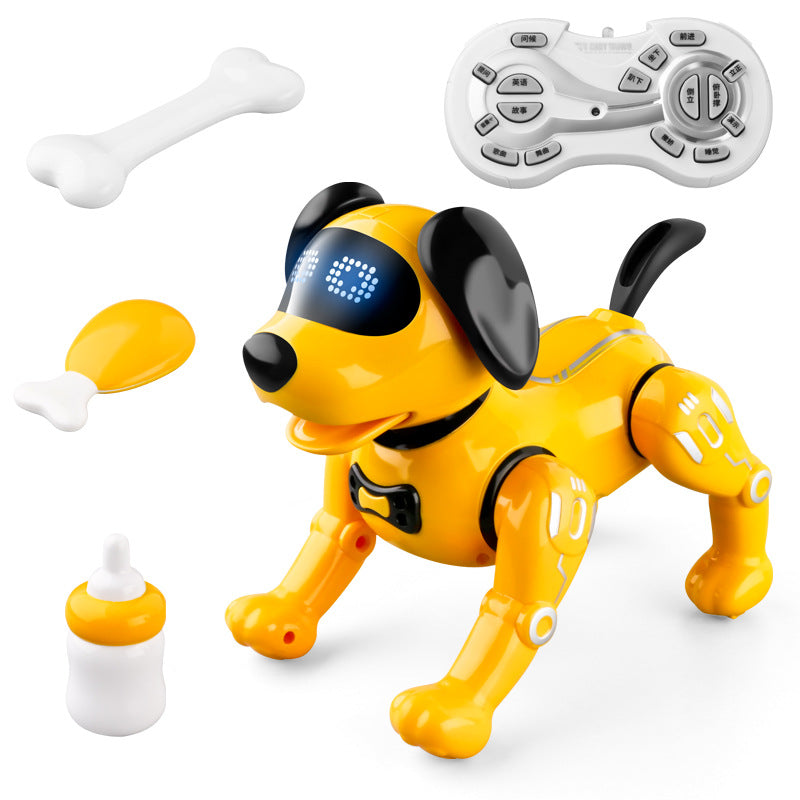 Smart Remote Control Robot Dog Children's Early Educational Toy Parent-Child Puzzle Interaction Electronic Pet Sing Dog Kid Gift