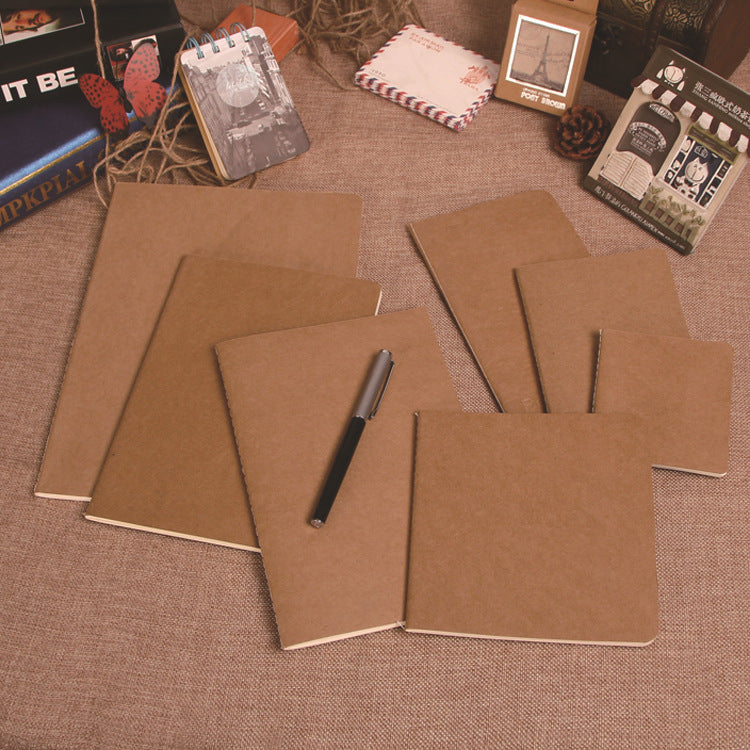 Hot Sale 80g Kraft Paper Notebook Blank Page Sketchbook Car Line Book Printing LOGO