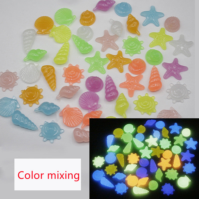 Garden aquarium aquarium luminous stone Artificial fluorite fluorescent luminous pebbles