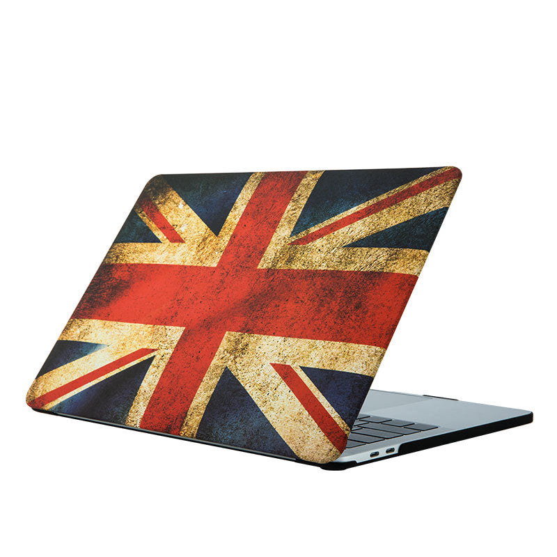 Compatible with Apple, Macbook Notebook Computer Protective Shell Air13 Shell Frosted Painted Marble Protective Cover