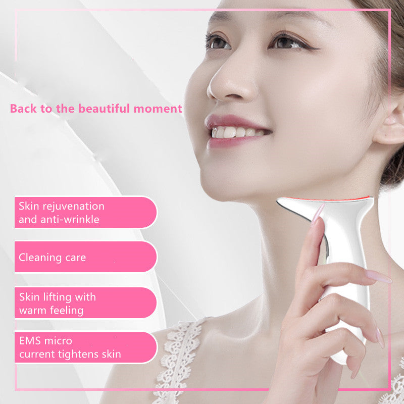 Neck Massager Color Light Skin Rejuvenation Neck Beauty Device