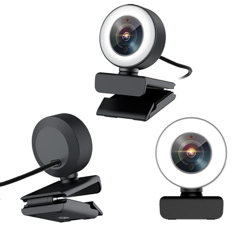 Beauty Fill Light Live Camera 1080P HD Built-in Microphone