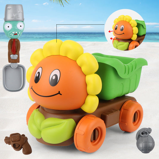 Large Beach Toy Car Plant Story Summer Thicken Beach Set
