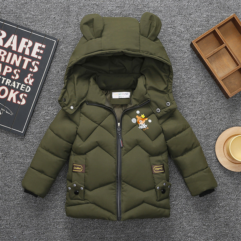 Baby Padded Jacket Boys Padded Coat Winter Padded Hooded Jacket