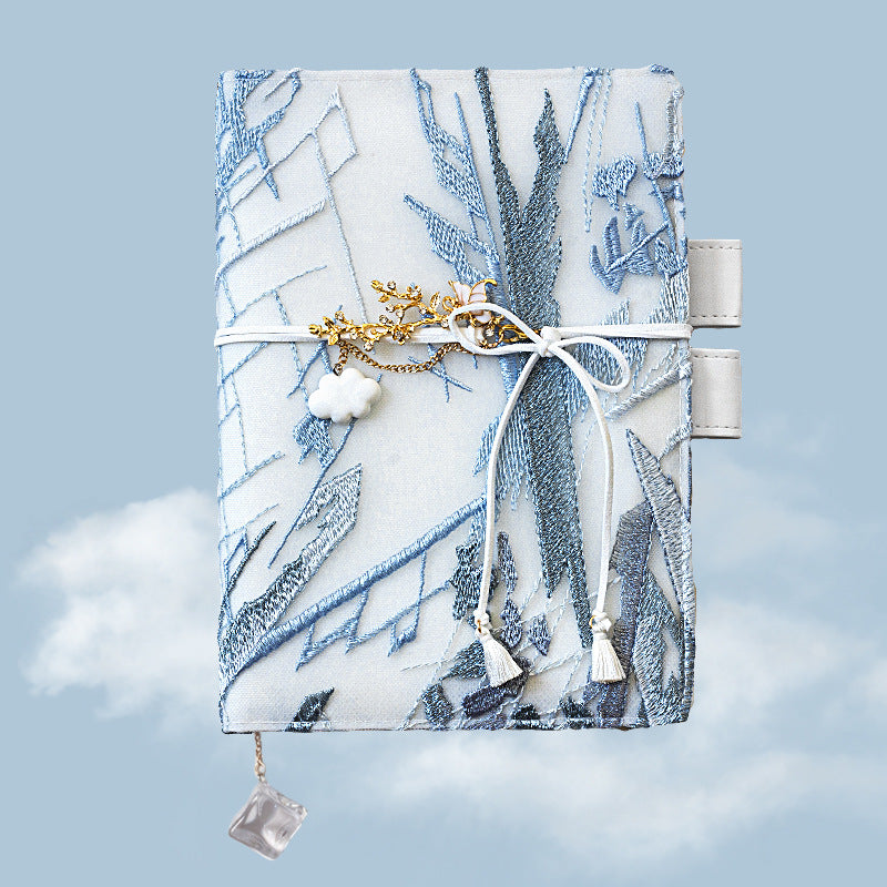 Simple Girl Glacier Embroidery Notebook