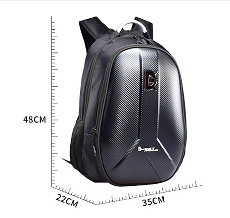 Motorcycle Backpack Helmet Bag Riding Backpack Knight Motorcycle Bag Computer Bag Men'S Hard Shell Carbon Fiber Waterproof Reflective