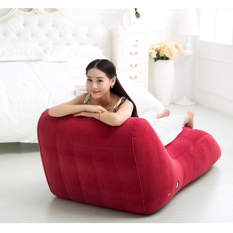 Flocking Inflatable Lazy Sofa Inflatable Adult Sofa Recliner